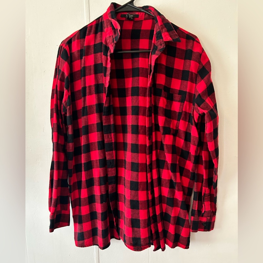 Plaid button down